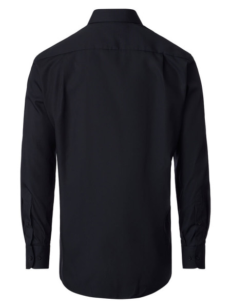 VENTI Comfort Fit Skjorte Sort Kent Popeline