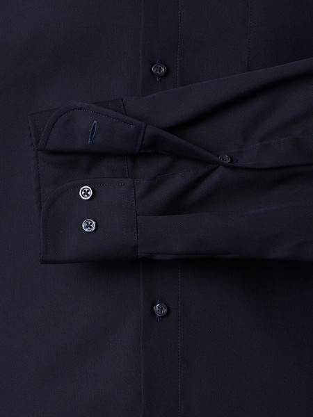 VENTI Comfort Fit Skjorte Mørkeblå Button-Down Fein Oxford - Visning 2