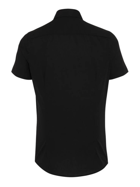 PURE Regular Fit Skjorte Sort Kent Popeline