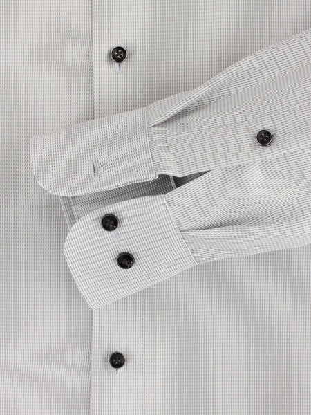 CASAMODA Comfort Fit Skjorte Lysegrå Kent Struktur - Visning 2
