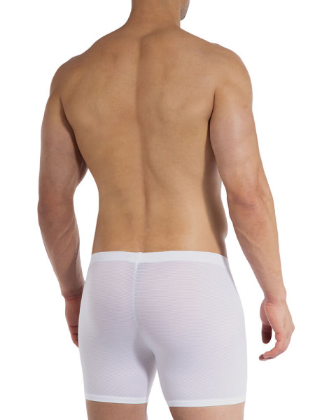 OLAF BENZ Regular Fit Hvid Microfaser