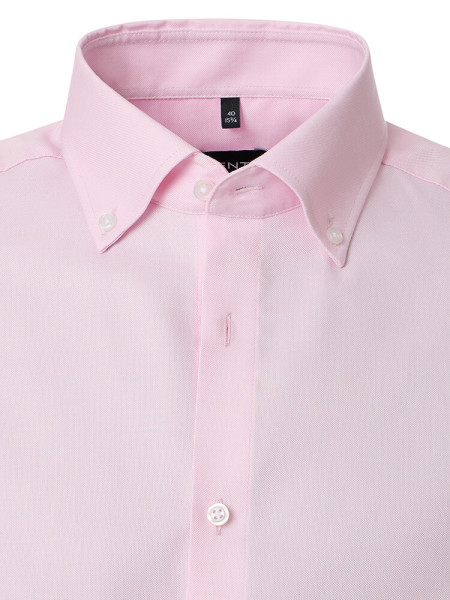 VENTI Regular Fit Skjorte Rosé  Button-Down Fein Oxford - Visning 1