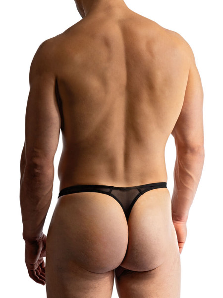 MANSTORE Regular Fit Sort Microfaser