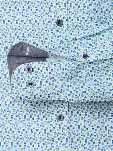 CASAMODA Regular Fit Skjorte Grøn Button-Down Easy Care  - Visning 2