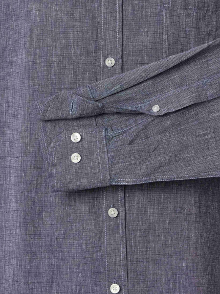 CASAMODA Comfort Fit Skjorte Marine Kent Easy Care  - Visning 2