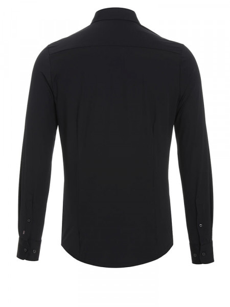 PURE Extra Slim Fit Skjorte Sort Haifisch Jersey