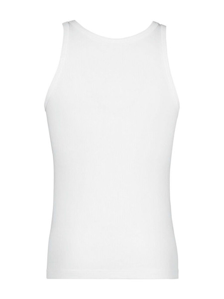 HUBER Regular Fit Hvid Doppelrippenstich - Visning 2