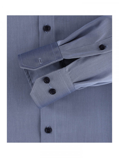 VENTI Regular Fit Skjorte Mørkeblå Kent Twill - Visning 2