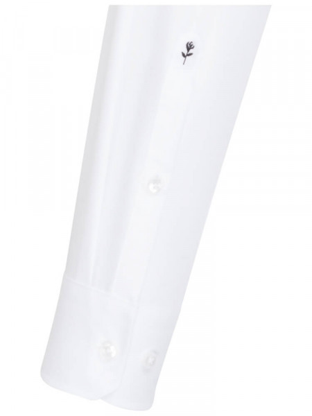 SEIDENSTICKER Tailored Fit Skjorte Hvid Business Kent Popeline - Visning 1