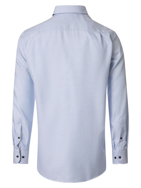 VENTI Comfort Fit Skjorte Lyseblå Button-Down Struktur