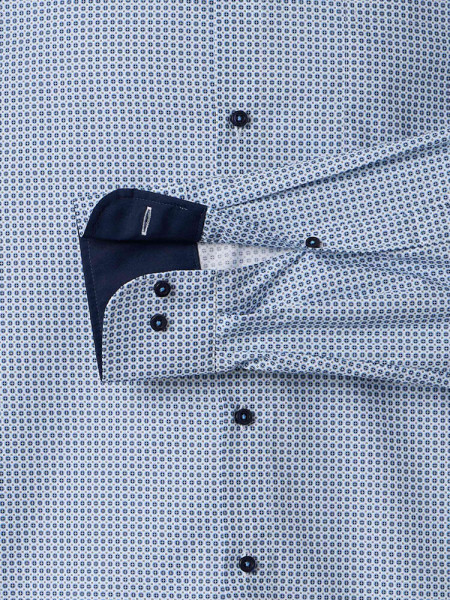 VENTI Comfort Fit Skjorte Lyseblå Kent Popeline - Visning 2