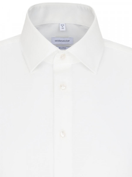 SEIDENSTICKER Tailored Fit Skjorte Lys beige Business Kent Popeline - Visning 2
