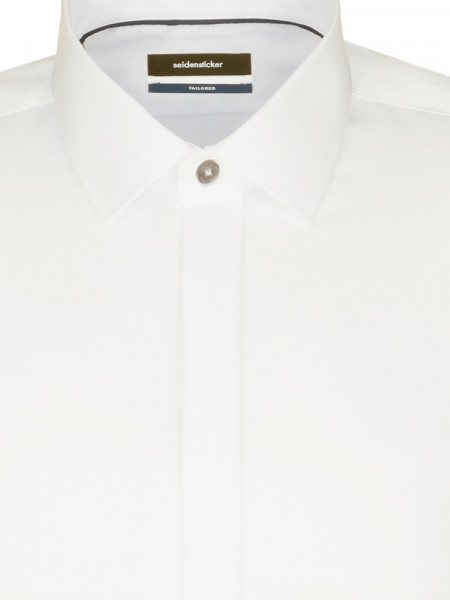 SEIDENSTICKER Tailored Fit Skjorte Lys beige Business Kent Popeline - Visning 2