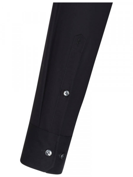 SEIDENSTICKER Regular Fit Skjorte Sort Business Kent Popeline - Visning 1