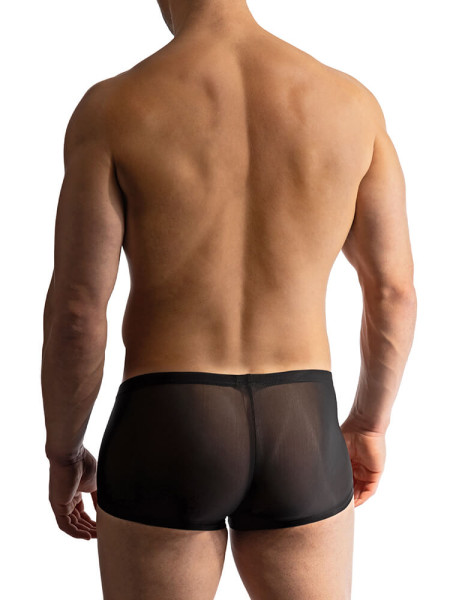 MANSTORE Regular Fit Sort Microfaser