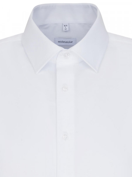 SEIDENSTICKER Tailored Fit Skjorte Hvid Business Kent Popeline - Visning 2