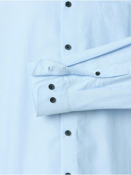 REDMOND Regular Fit Skjorte Lyseblå Button-Down Fein Oxford - Visning 2