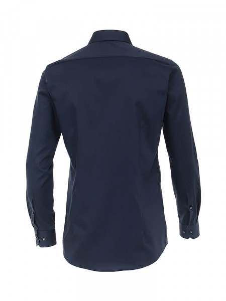 VENTI Slim Fit Skjorte Marine Kent Twill