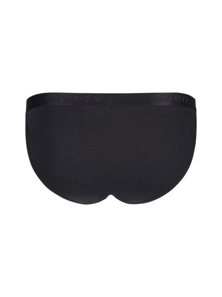 SKINY Regular Fit Sort Feinripp - Visning 2