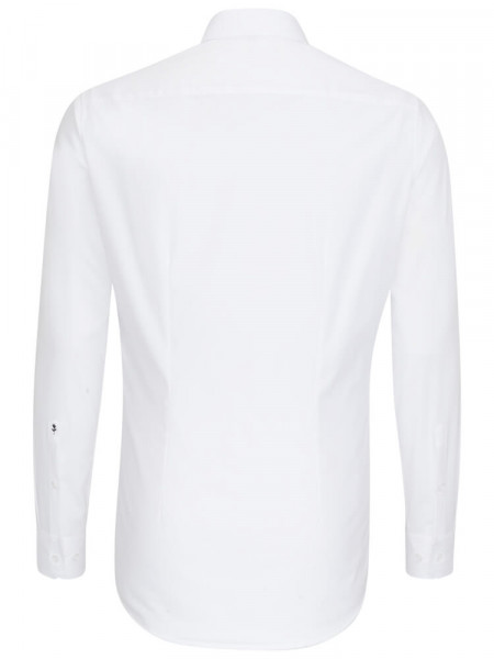 SEIDENSTICKER Extra Slim Fit Skjorte Hvid Business Kent Popeline
