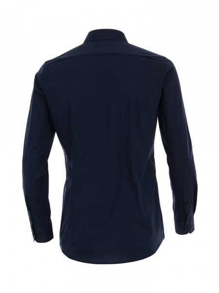 VENTI Slim Fit Skjorte Marine Kent Popeline