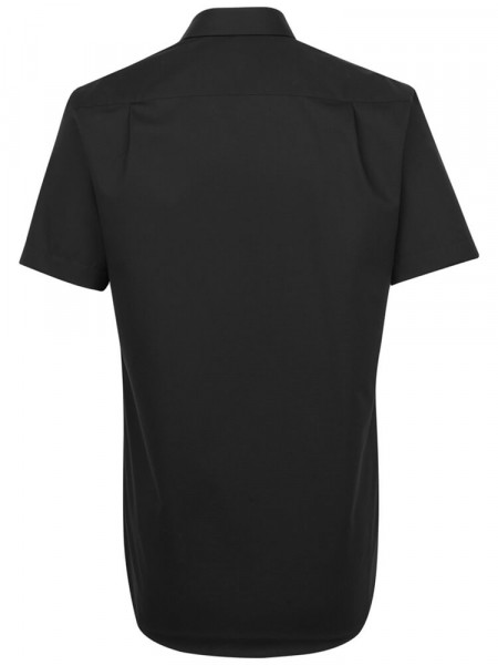 SEIDENSTICKER Regular Fit Skjorte Sort Business Kent Popeline