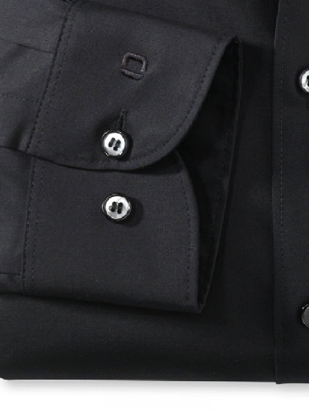 OLYMP Slim Fit Skjorte Sort Royal Kent Uni Stretch - Visning 2