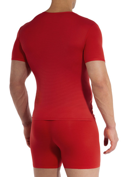 OLAF BENZ Regular Fit Rød Microfaser