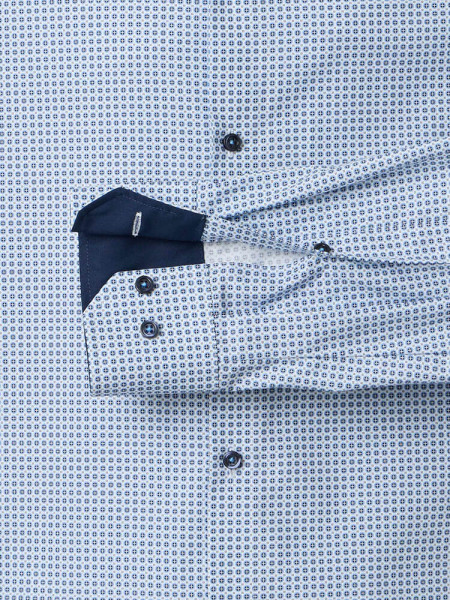 VENTI Regular Fit Skjorte Lyseblå Kent Popeline - Visning 2