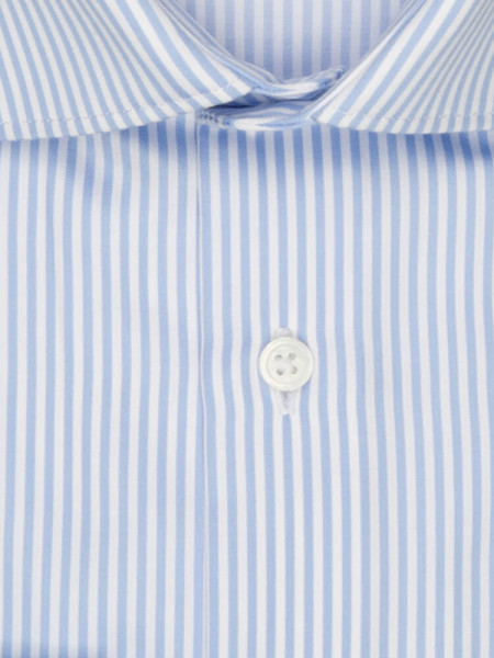 SEIDENSTICKER Slim Fit Skjorte Lyseblå New Kent Satin  - Visning 1