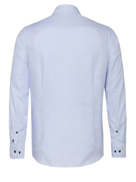 PURE Slim Fit Skjorte Lyseblå Kent Struktur