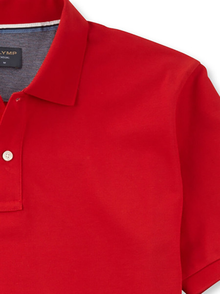 OLYMP Polo Rød Piqué