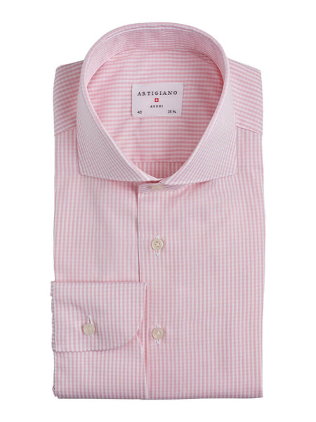 ARTIGIANO Slim Fit Skjorte Rosé  Haifisch Popeline - Visning 1