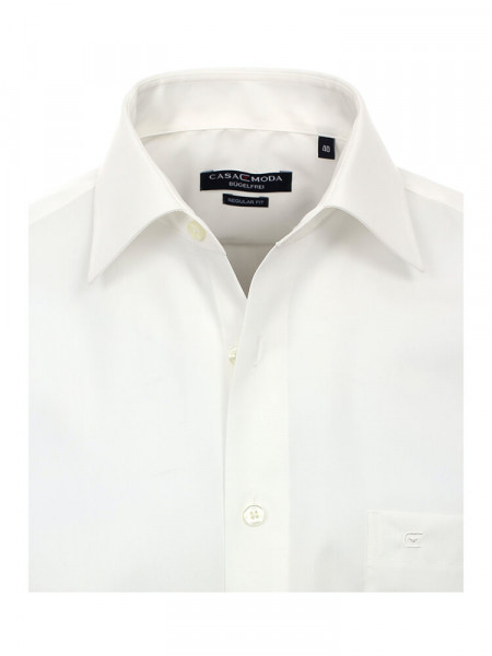 CASAMODA Comfort Fit Skjorte Lys beige Kent Popeline - Visning 1