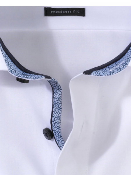 OLYMP Regular Fit Skjorte Hvid Global Kent Popeline - Visning 1