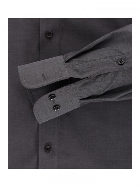 CASAMODA Regular Fit Skjorte Antracit Kent Popeline - Visning 2