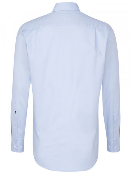 SEIDENSTICKER Regular Fit Skjorte Lyseblå Business Kent Struktur