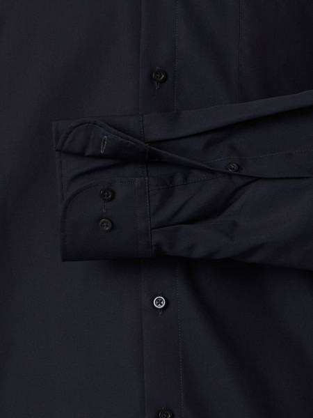 VENTI Comfort Fit Skjorte Sort Kent Twill - Visning 2