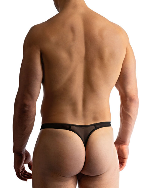 MANSTORE Regular Fit Sort Microfaser