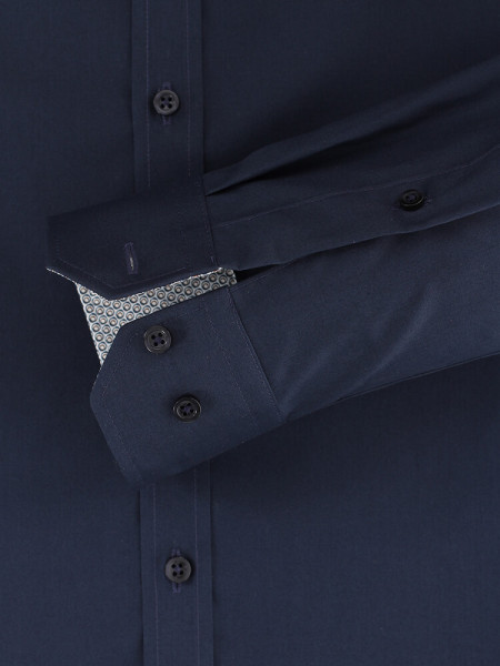 VENTI Slim Fit Skjorte Marine Kent Easy Care  - Visning 2