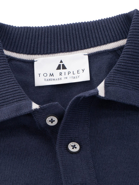 TOM RIPLEY Polo Marine Extrafeine Qualität - Visning 1