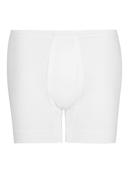 HUBER Regular Fit Hvid Doppelrippenstich - Visning 1