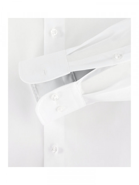 CASAMODA Comfort Fit Skjorte Hvid Kent Popeline - Visning 2
