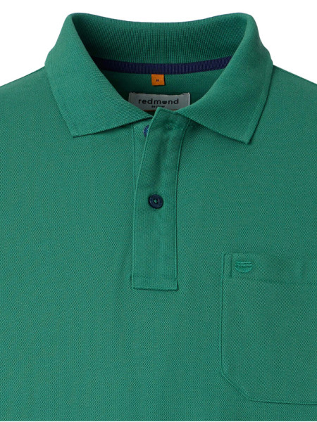 REDMOND Polo Mørkegrøn Piqué - Visning 1
