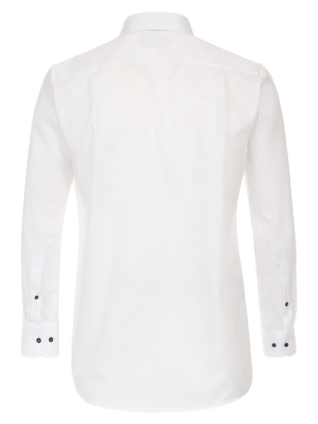 CASAMODA Comfort Fit Skjorte Hvid Kent Struktur