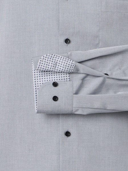 VENTI Comfort Fit Skjorte Antracit Kent Popeline - Visning 2