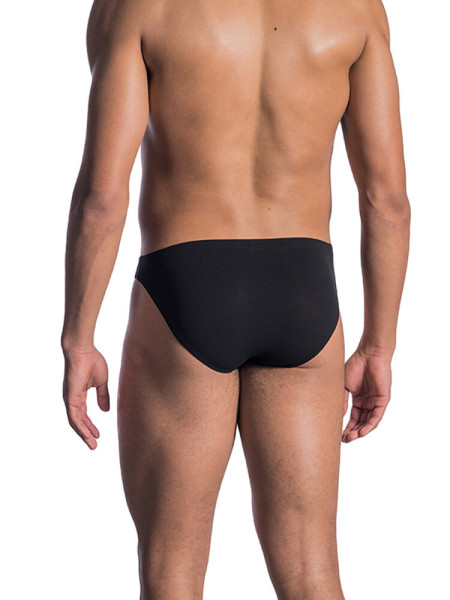 OLAF BENZ Regular Fit Sort Microfaser