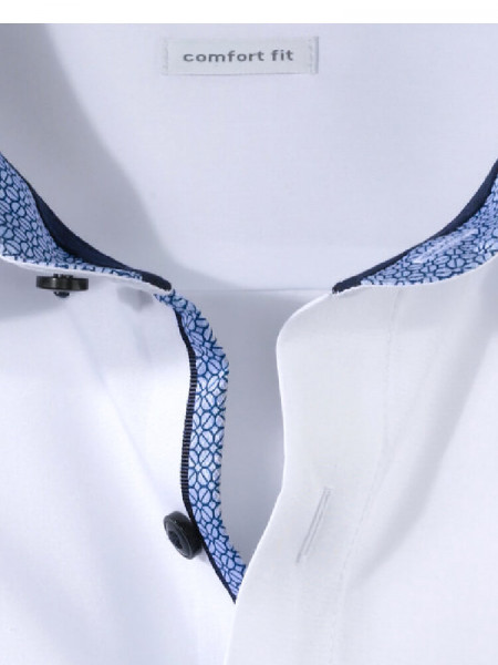 OLYMP Comfort Fit Skjorte Hvid New Kent Popeline - Visning 1