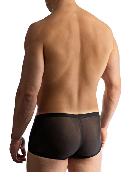 MANSTORE Regular Fit Sort Microfaser