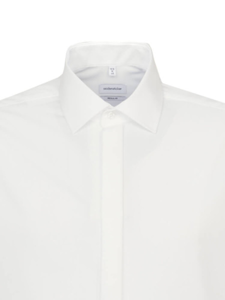 SEIDENSTICKER Regular Fit Skjorte Lys beige Business Kent Popeline - Visning 2